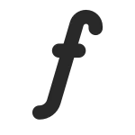 Sign F SVG Icon